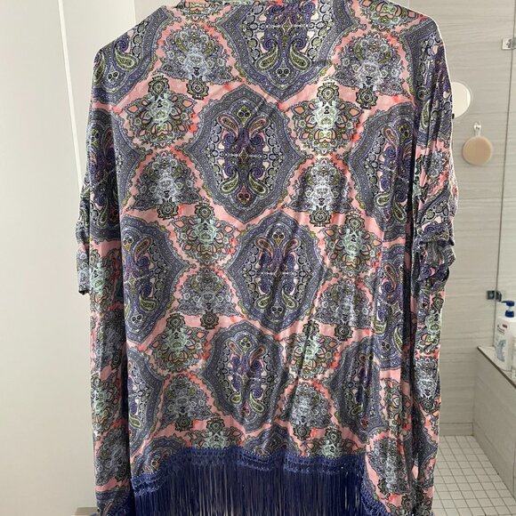 Victoria's Secret Fringed Paisley Swim Cover Up - Picture 4 of 4